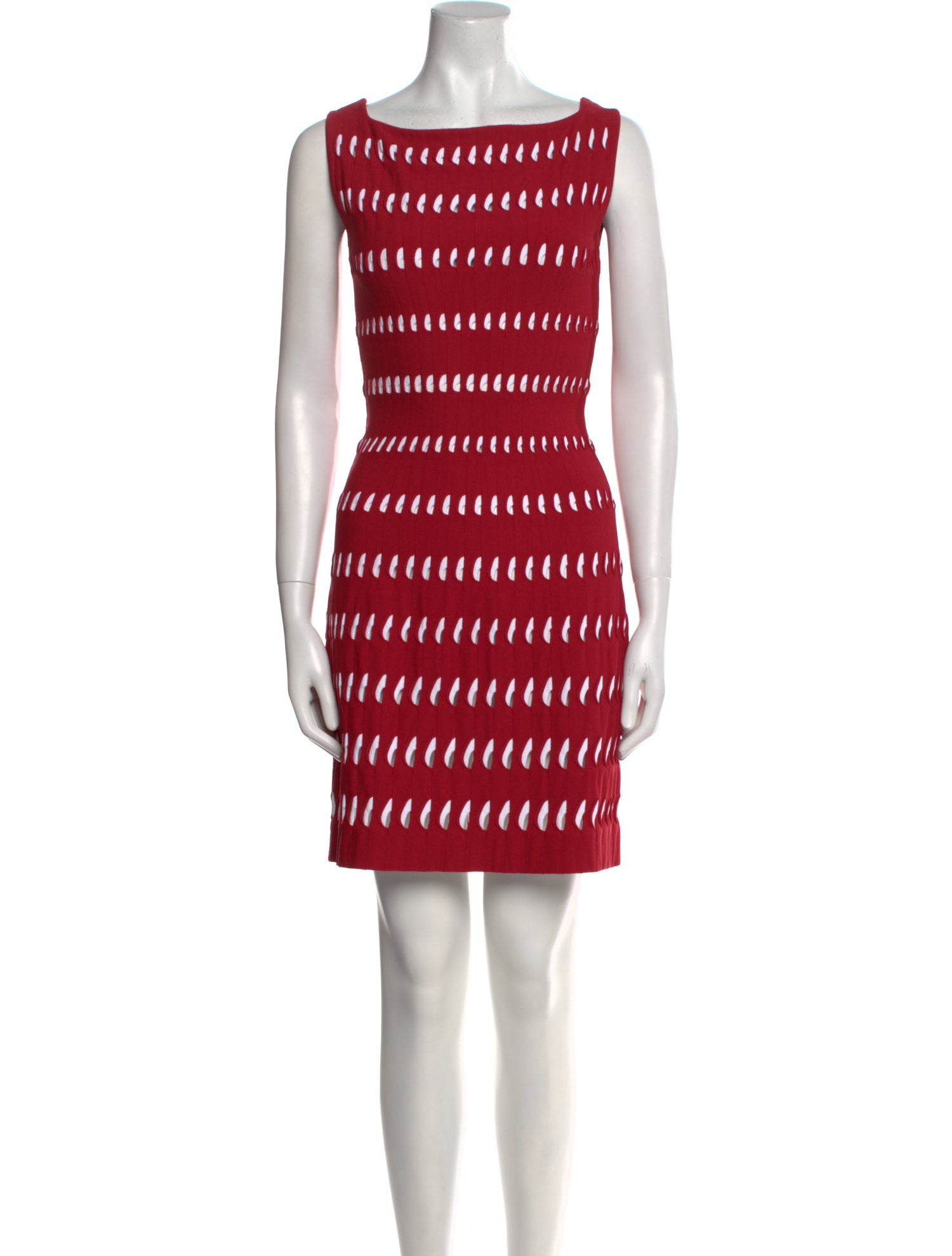 Alaïa Striped Mini Dress