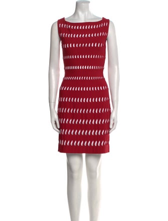 Alaïa Striped Mini Dress