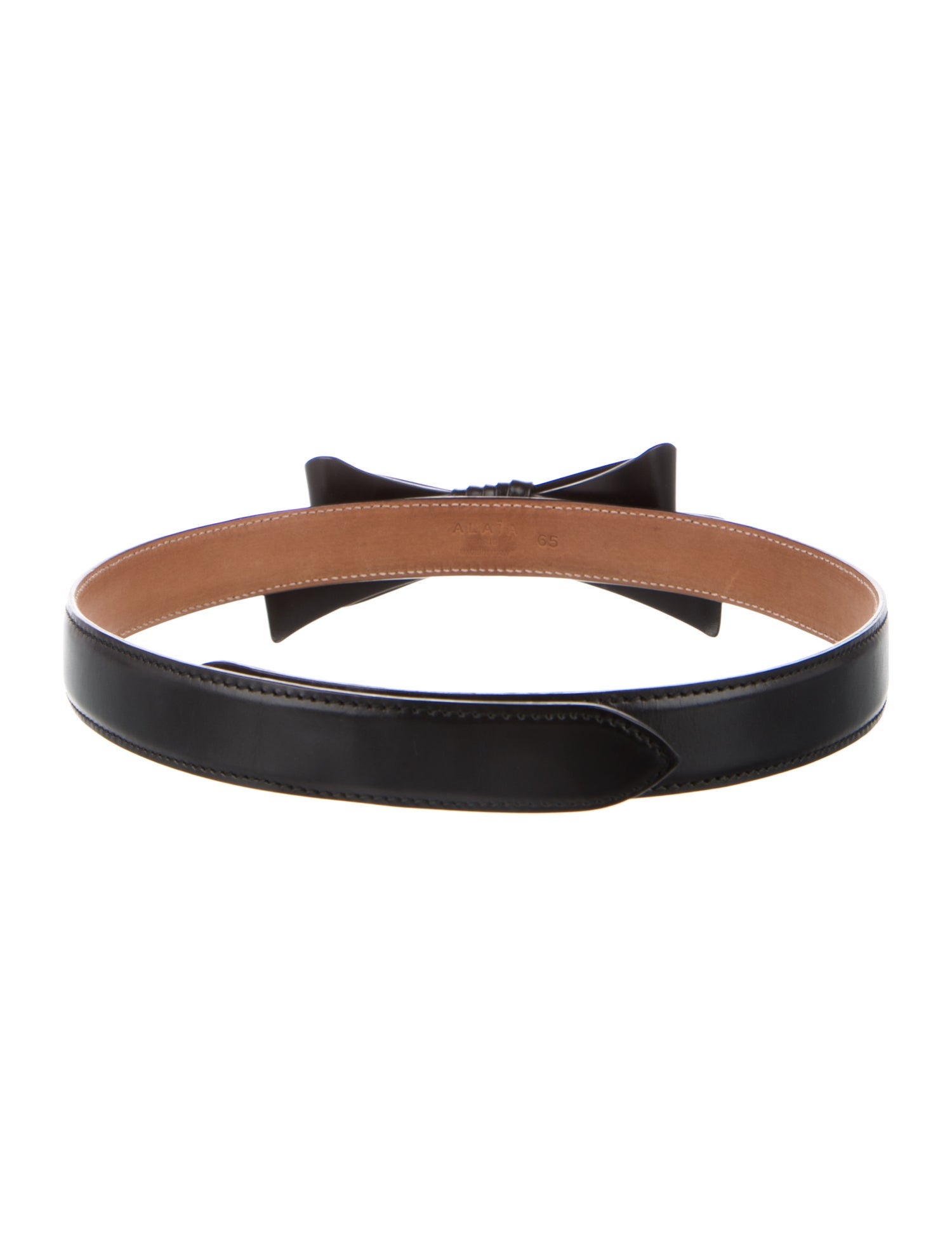 Alaïa Leather Bow Accents Waist Belt