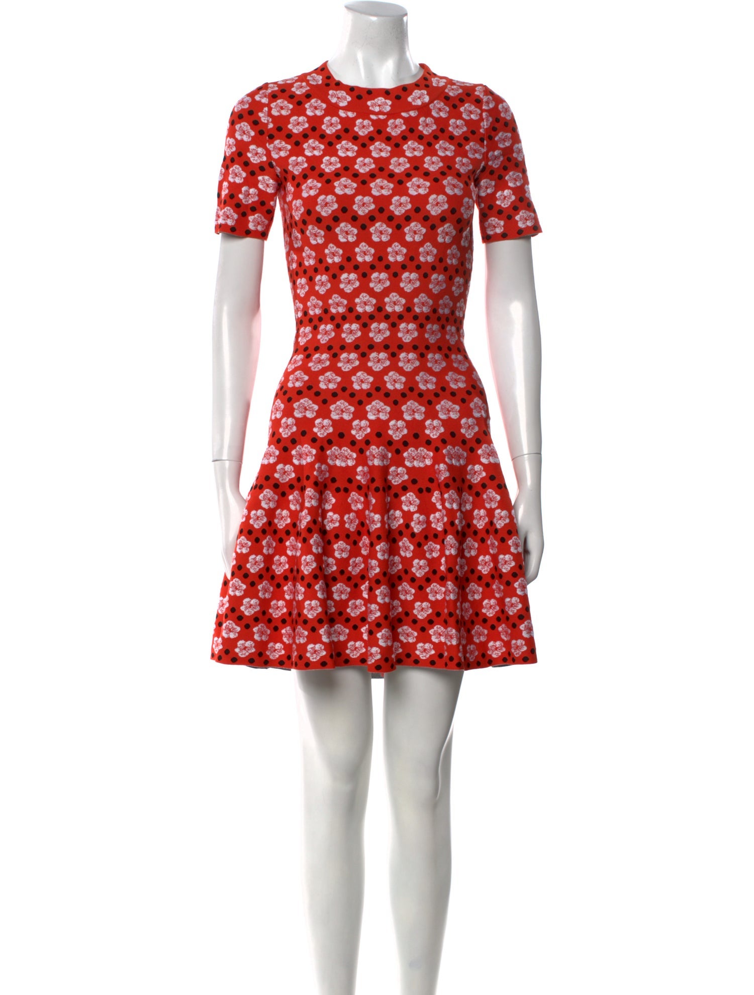 Alaïa Floral Print Mini Dress