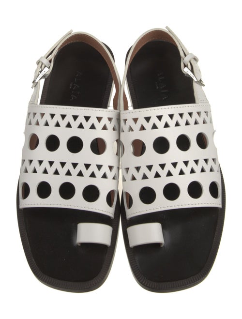Alaïa Leather Slingback Sandals