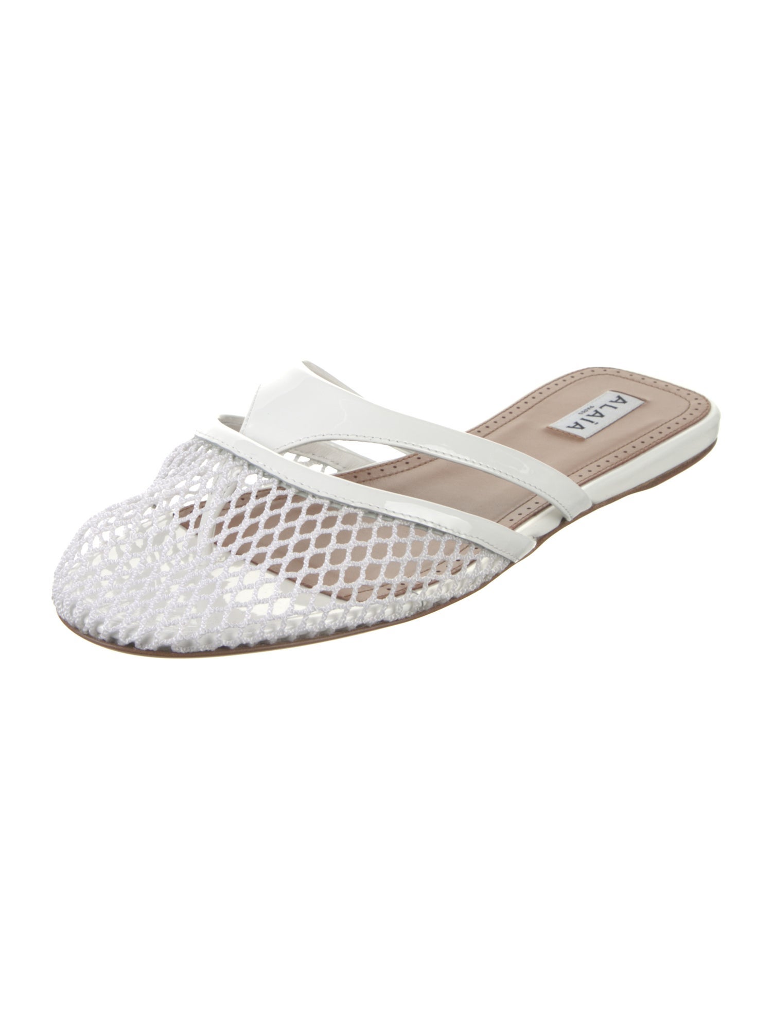 Alaïa 2025 Patent Leather Flip Flops