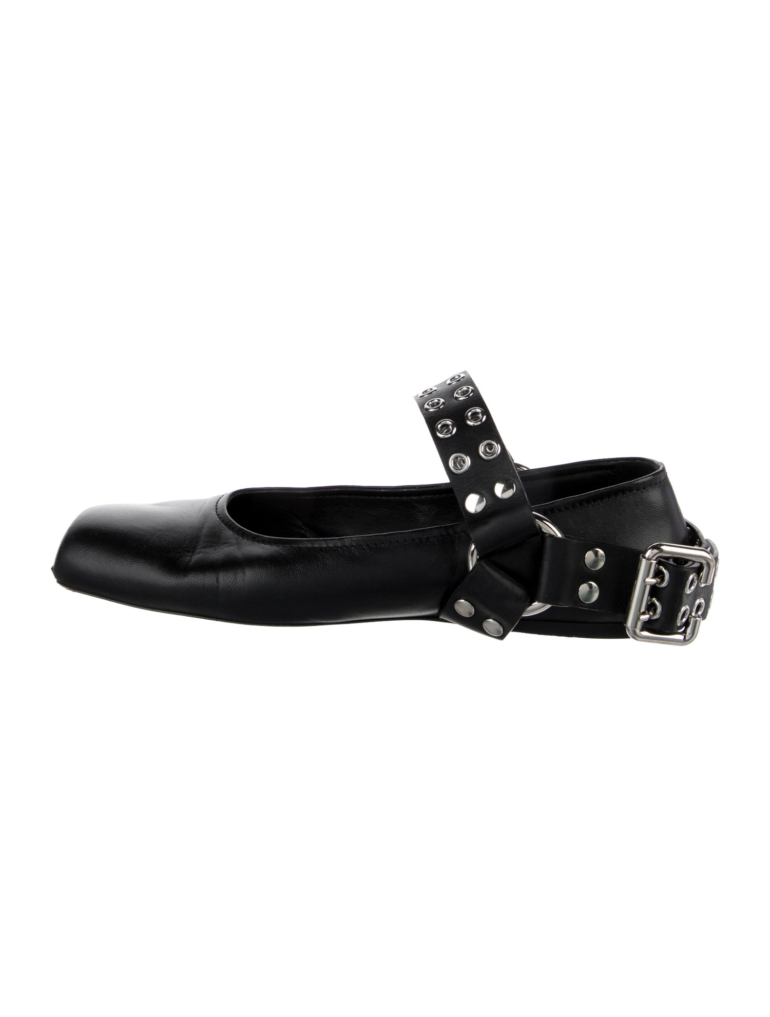 Alaïa Leather Mary Jane Flats