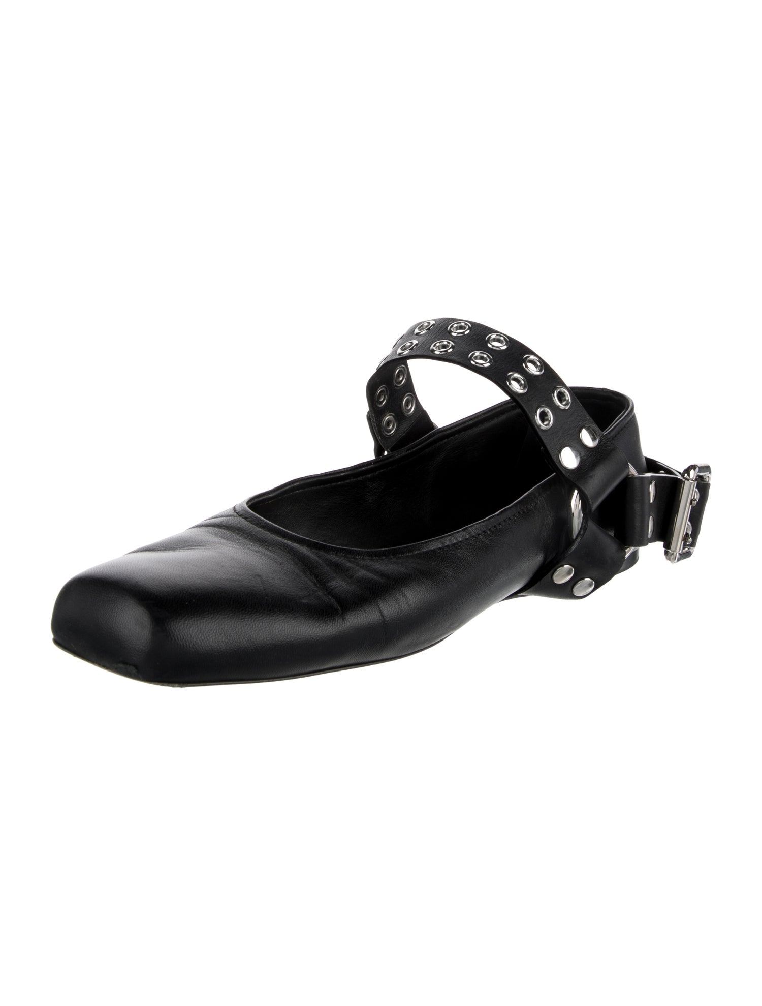 Alaïa Leather Mary Jane Flats