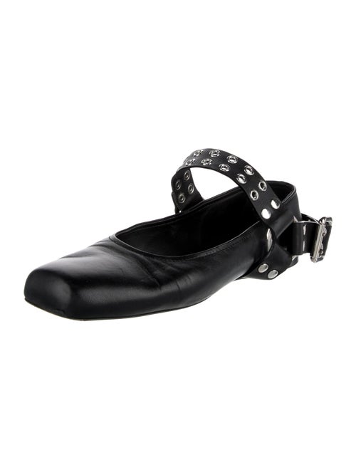 Alaïa Leather Mary Jane Flats