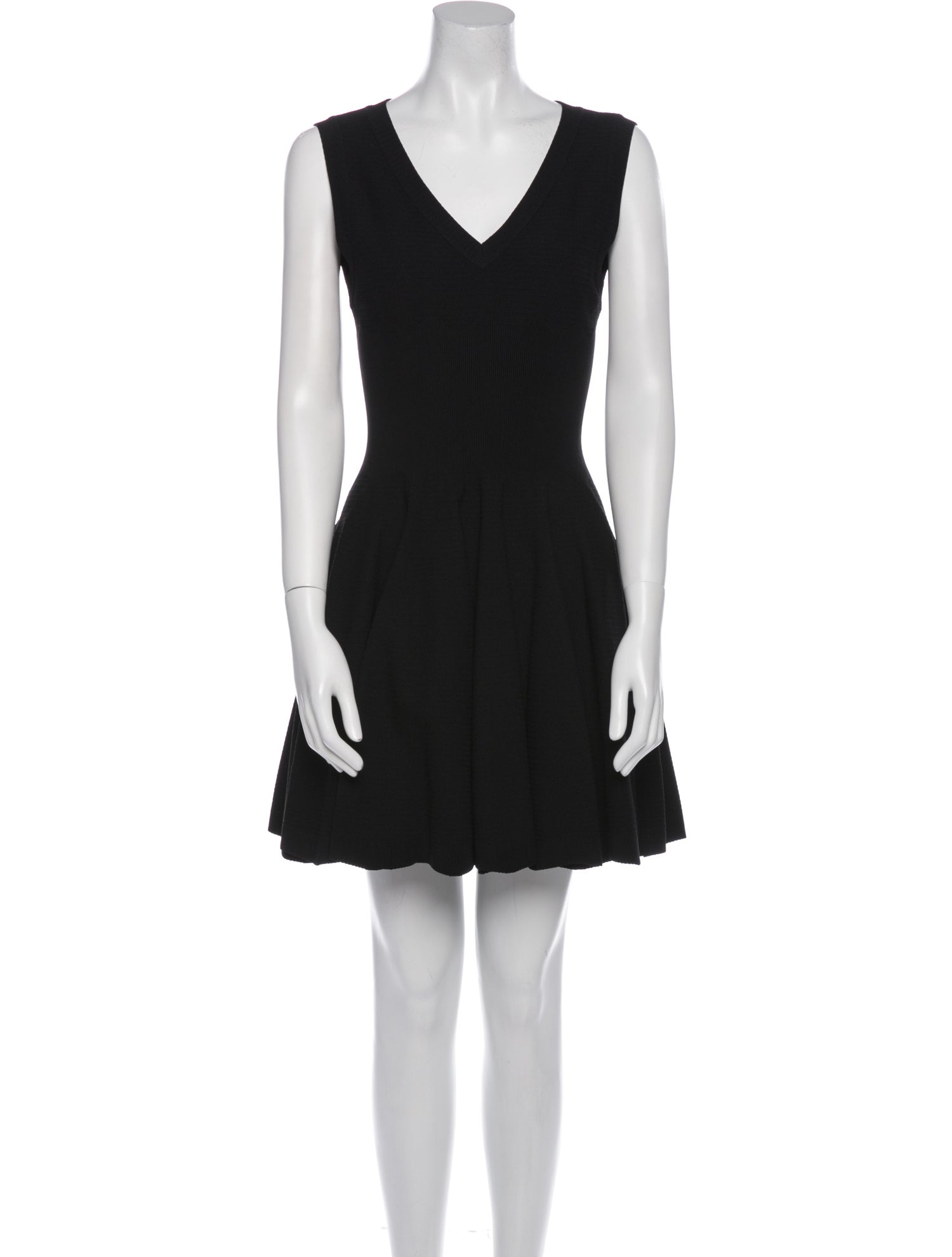 Alaïa V-Neck Mini Dress