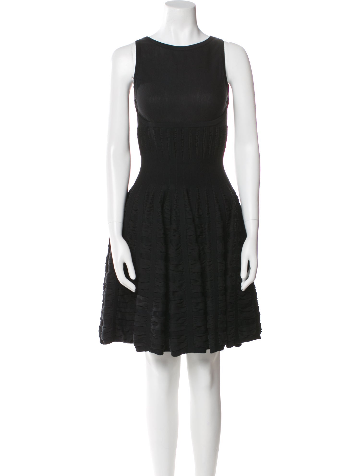 Alaïa Bateau Neckline Knee-Length Dress