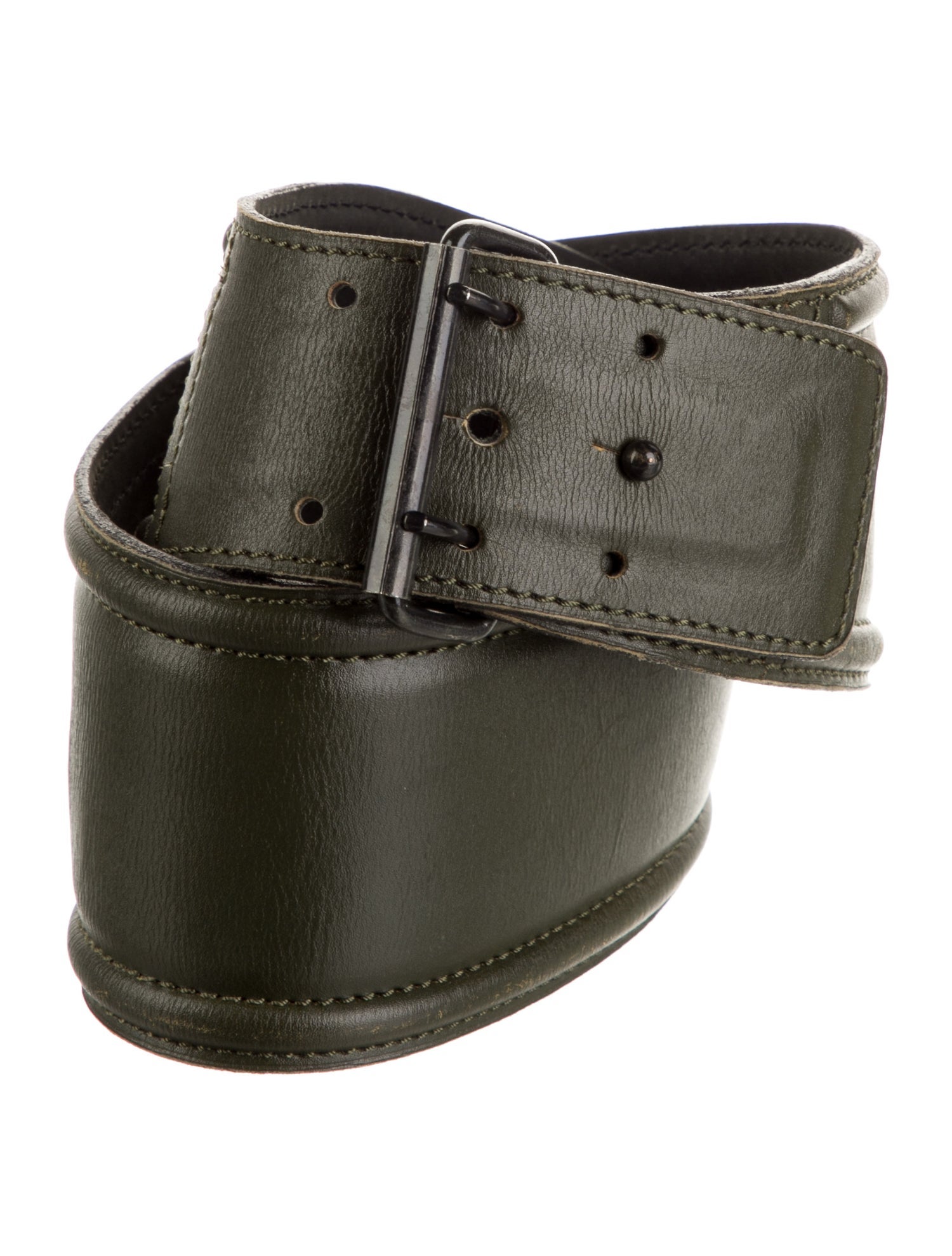 Alaïa Wide Leather Waist Belt