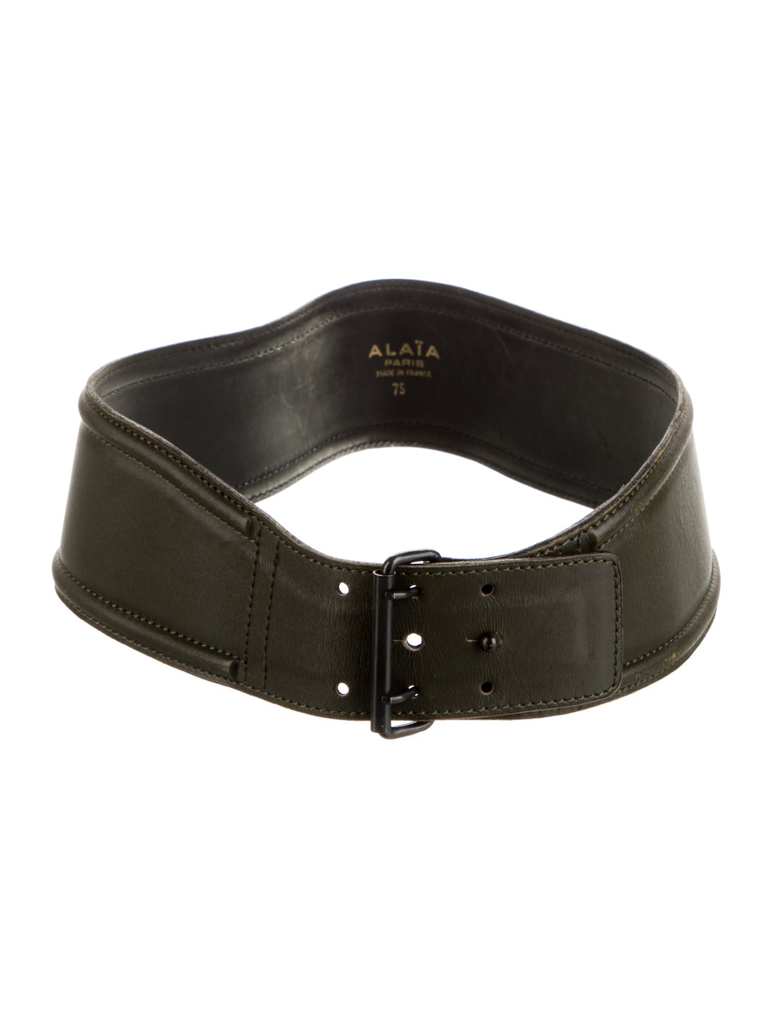 Alaïa Wide Leather Waist Belt