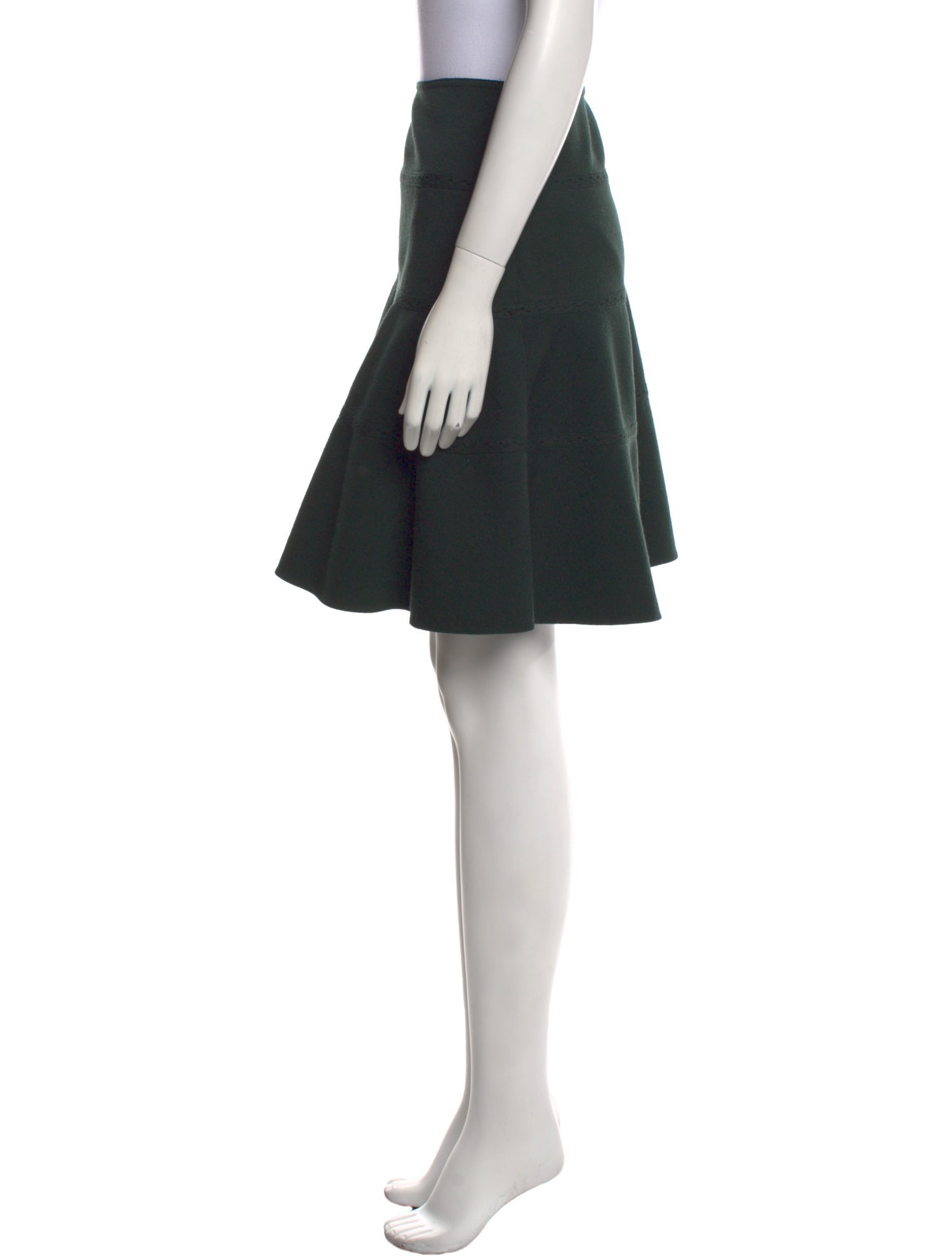 Alaïa Virgin Wool Knee-Length Skirt