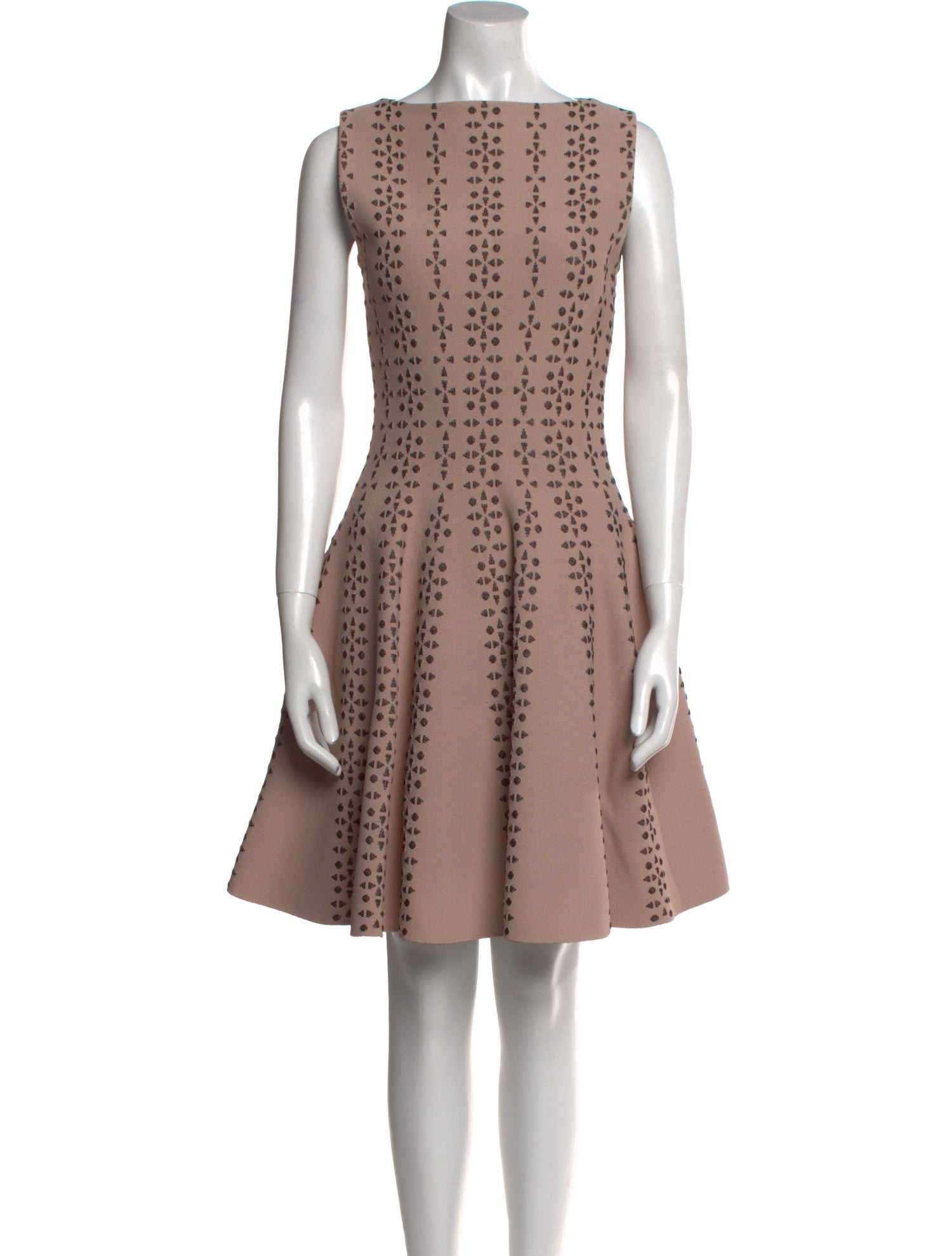 Alaïa Bateau Neckline Mini Dress