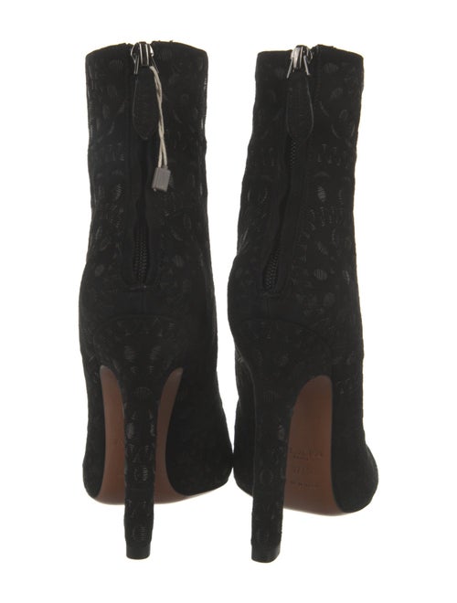 Alaïa Suede Embroidered Accent Boots