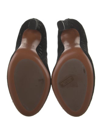 Alaïa Suede Embroidered Accent Boots