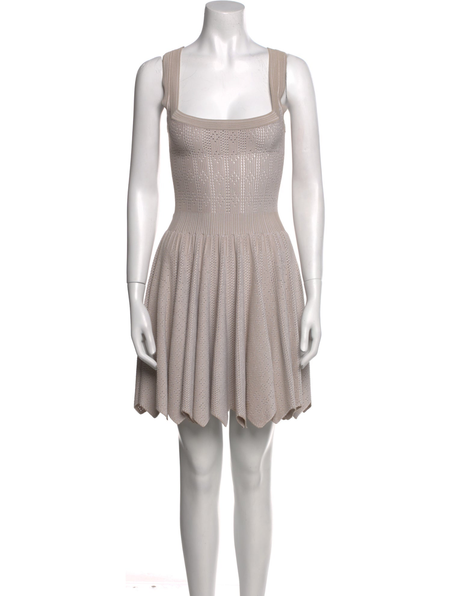 Alaïa Square Neckline Mini Dress