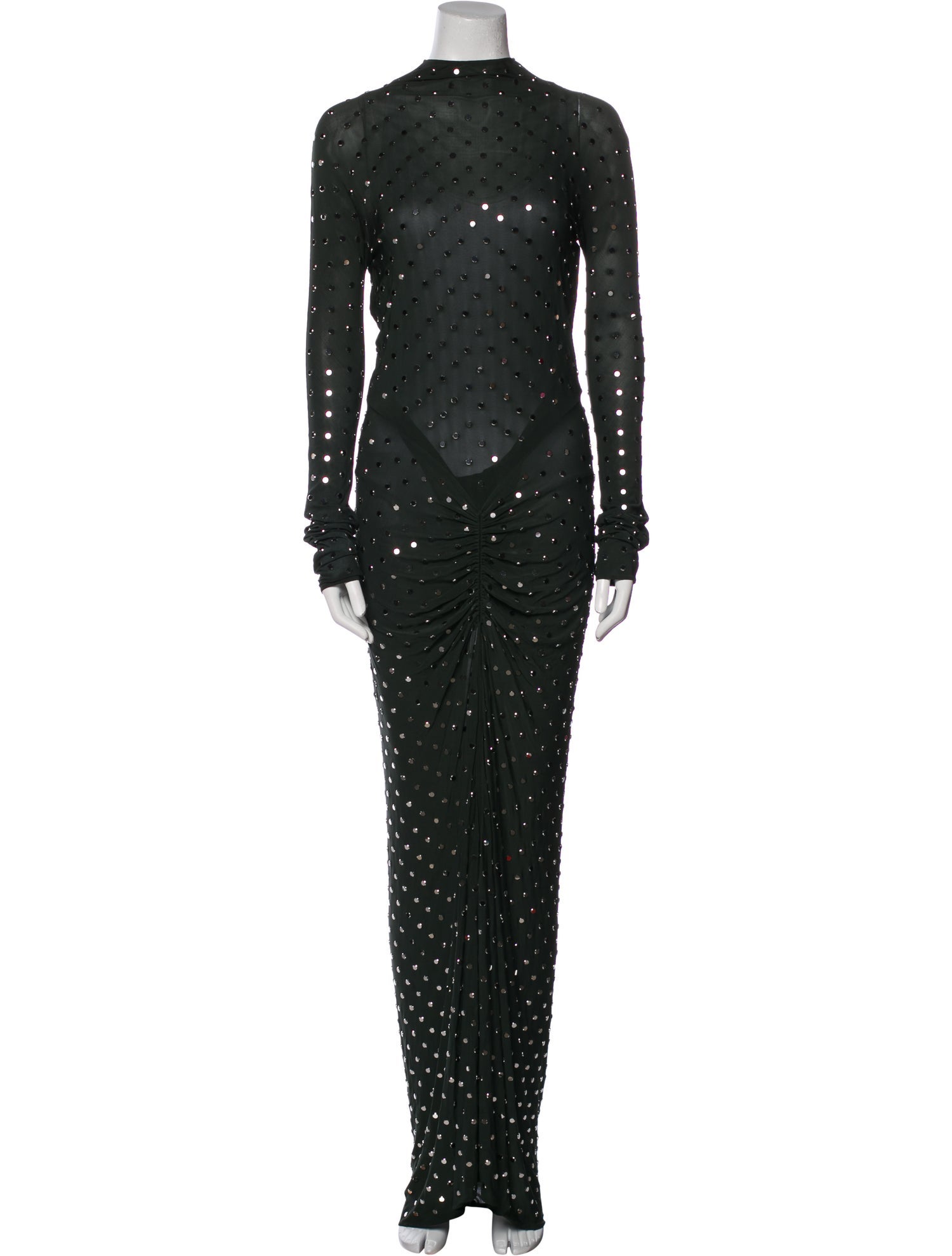 Alaïa Mock Neck Long Dress