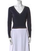 Alaïa Wool V-Neck Sweater