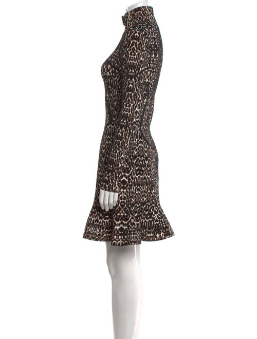 Alaïa Animal Print Knee-Length Dress
