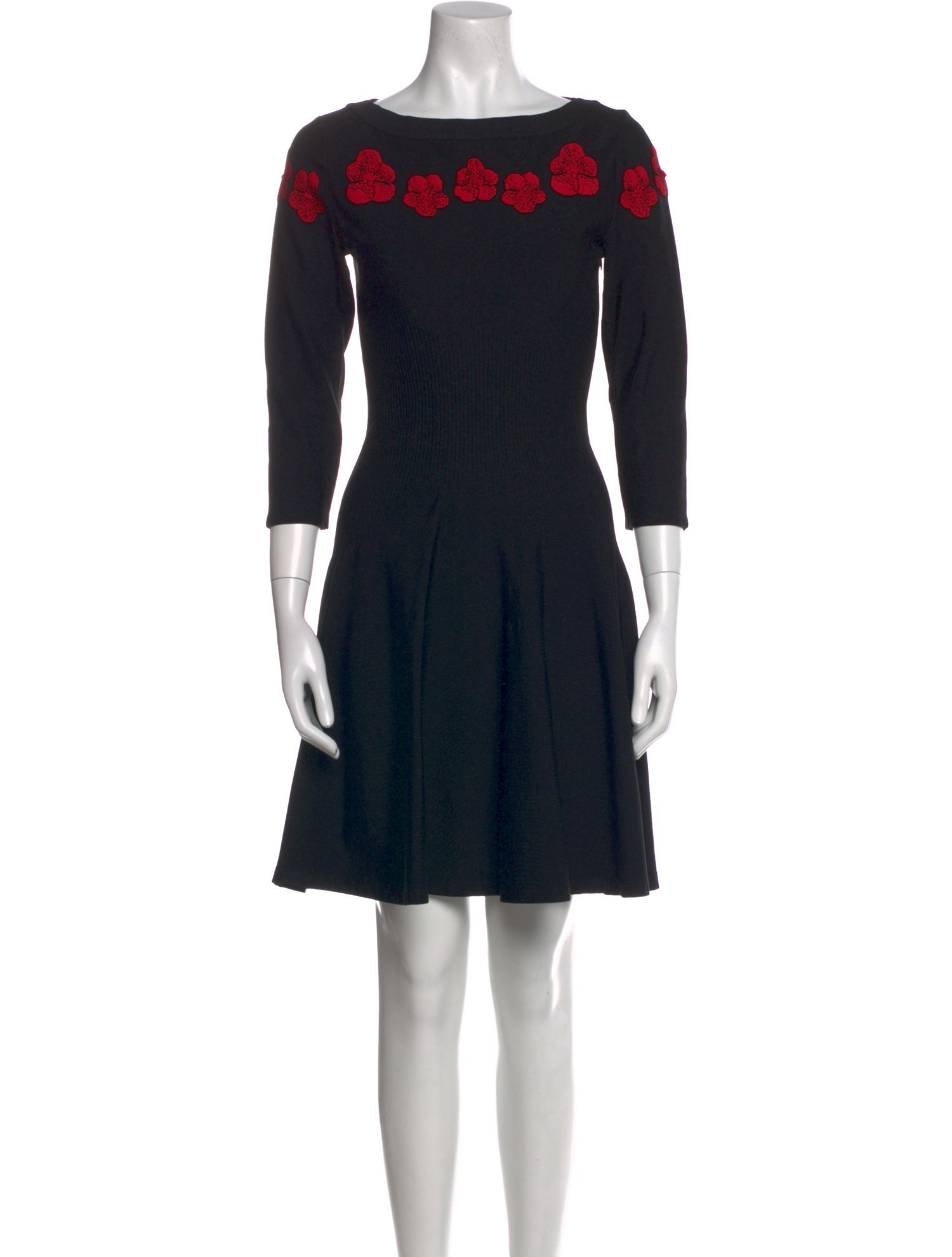 Alaïa Bateau Neckline Mini Dress