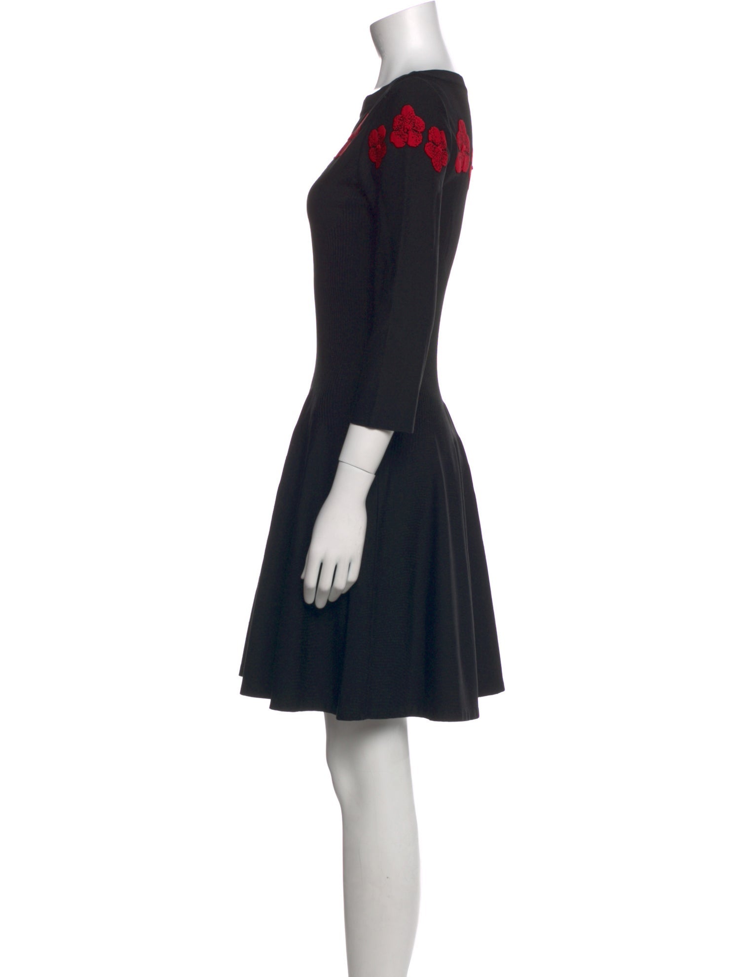 Alaïa Bateau Neckline Mini Dress