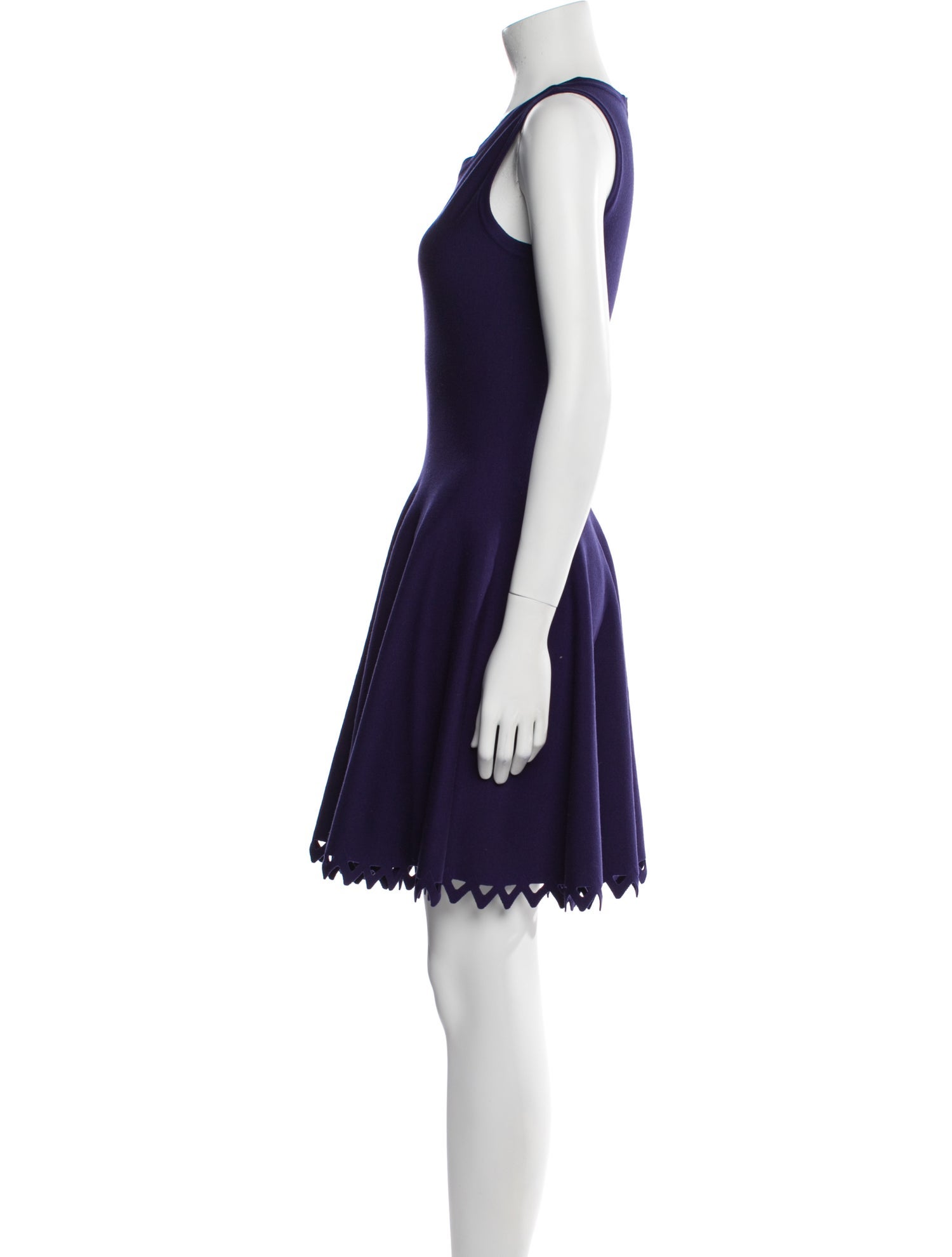 Alaïa V-Neck Mini Dress