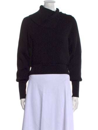 Alaïa Virgin Wool Mock Neck Sweater