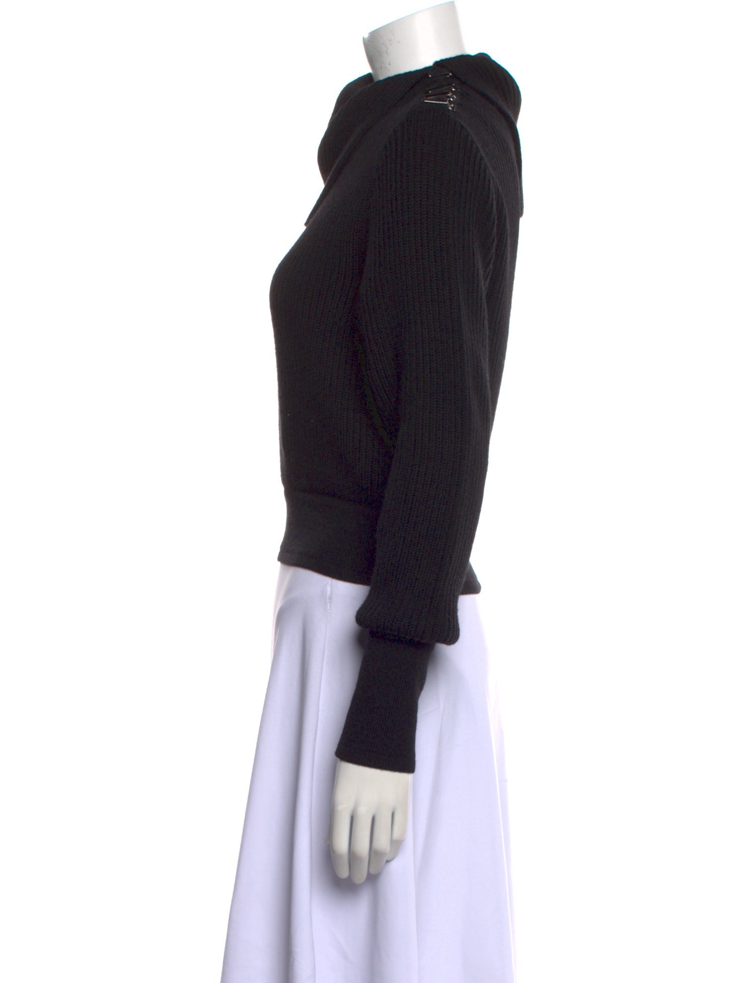 Alaïa Virgin Wool Mock Neck Sweater