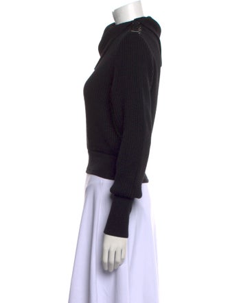 Alaïa Virgin Wool Mock Neck Sweater