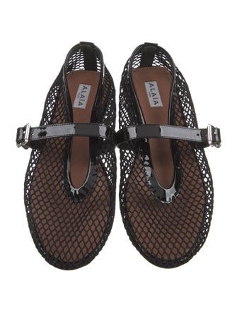 Alaïa Mesh Slingback Flats