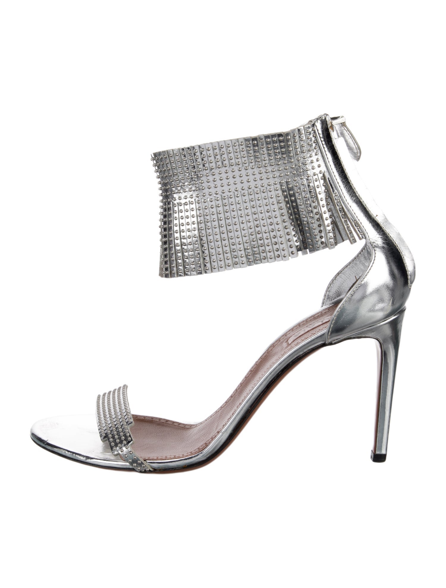 Alaïa Leather Studded Accents Sandals