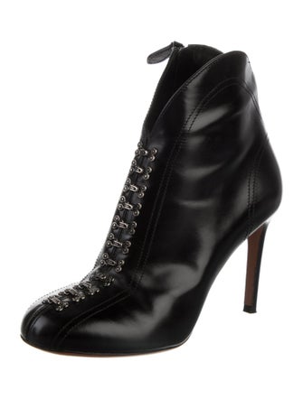 Alaïa Leather Lace-Up Boots