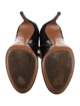 Alaïa Leather Lace-Up Boots