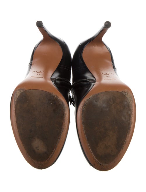 Alaïa Leather Lace-Up Boots