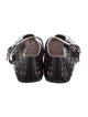 Alaïa Leather Lasercut Accents Mary Jane Flats