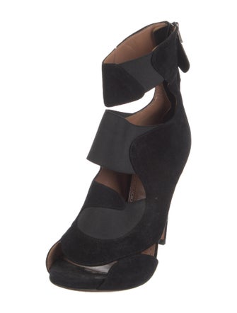 Alaïa Suede Gladiator Sandals