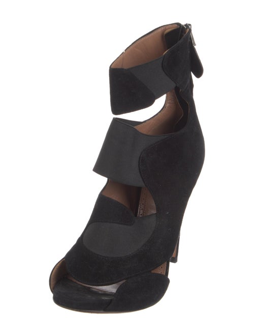 Alaïa Suede Gladiator Sandals