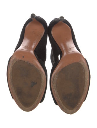 Alaïa Suede Gladiator Sandals