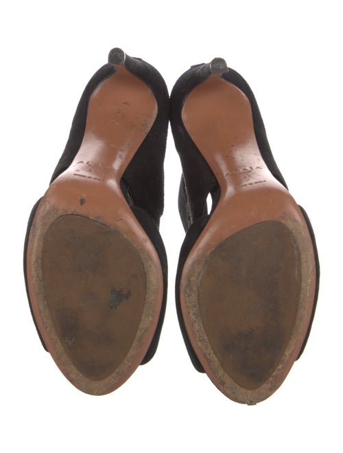 Alaïa Suede Gladiator Sandals