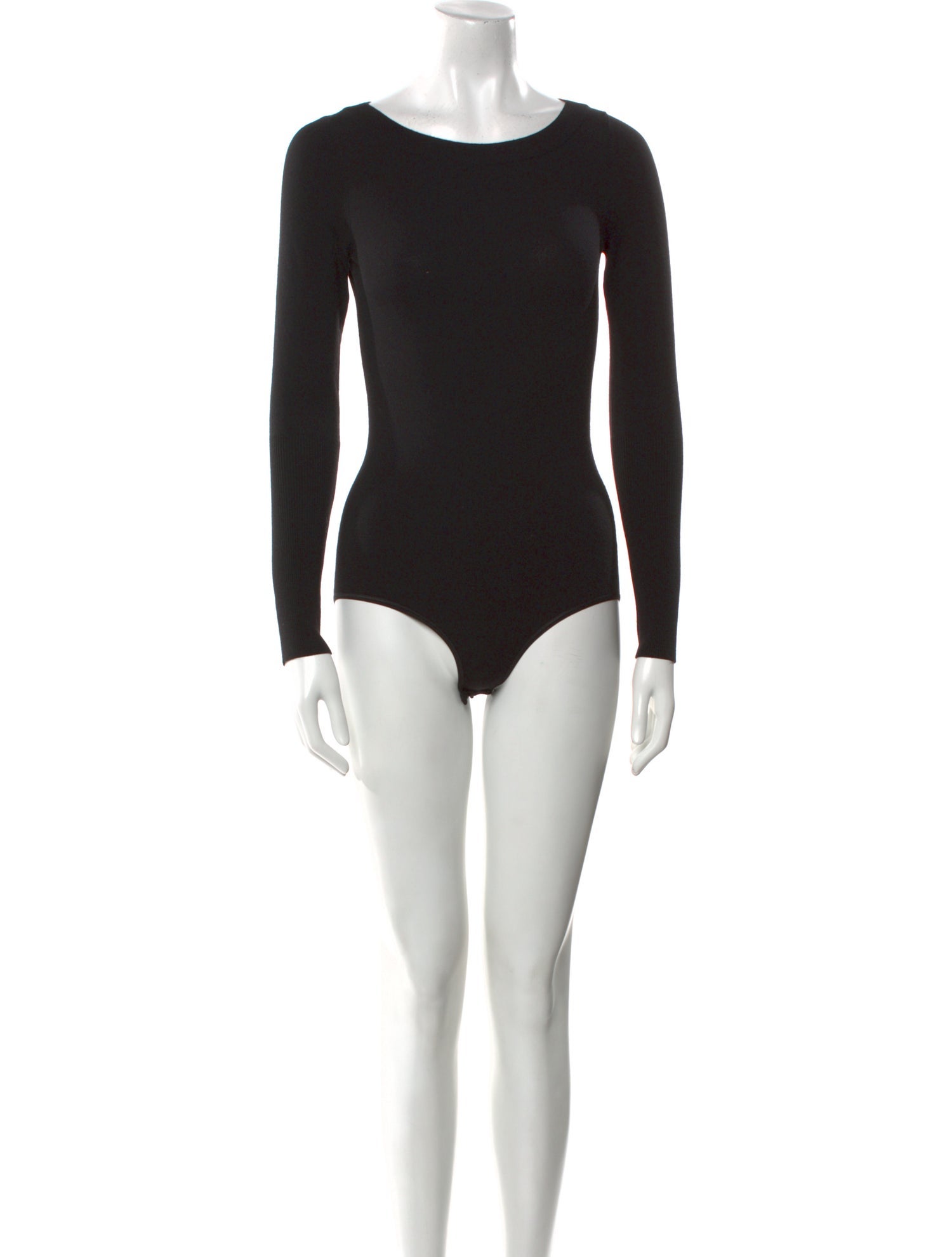 Alaïa Wool Bateau Neckline Bodysuit