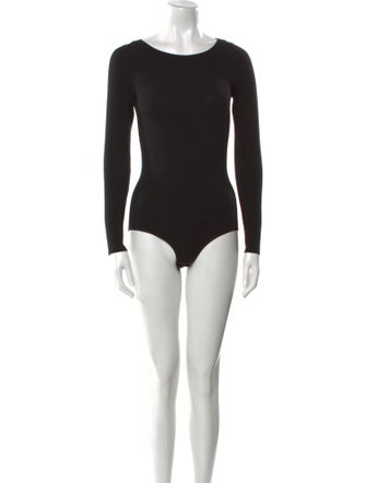 Alaïa Wool Bateau Neckline Bodysuit