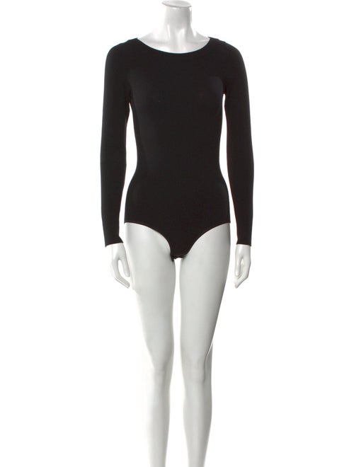 Alaïa Wool Bateau Neckline Bodysuit
