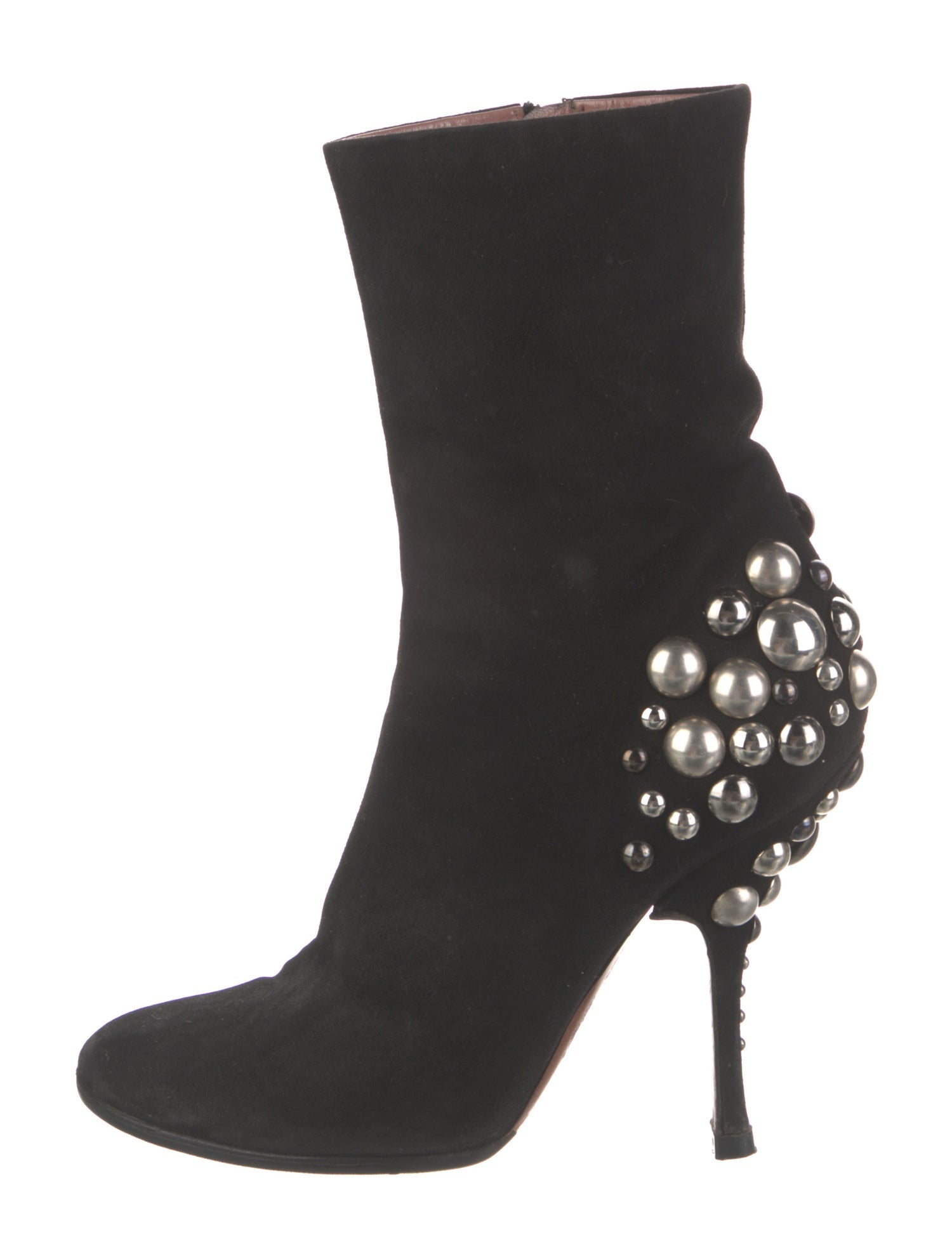 Alaïa Suede Studded Accents Boots
