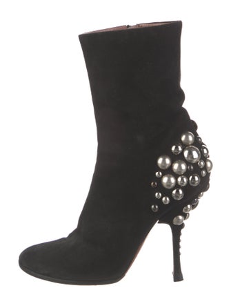 Alaïa Suede Studded Accents Boots