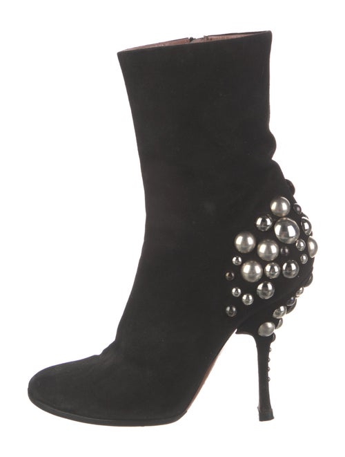 Alaïa Suede Studded Accents Boots