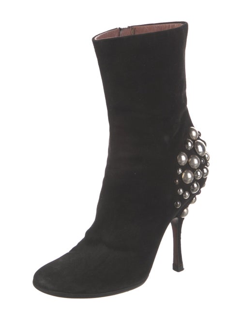 Alaïa Suede Studded Accents Boots