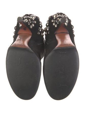 Alaïa Suede Studded Accents Boots