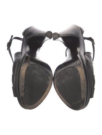 Alaïa Leather T-Strap Pumps