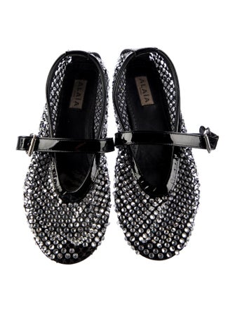 Alaïa Mary Jane Mesh Mules