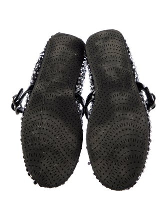 Alaïa Mary Jane Mesh Mules