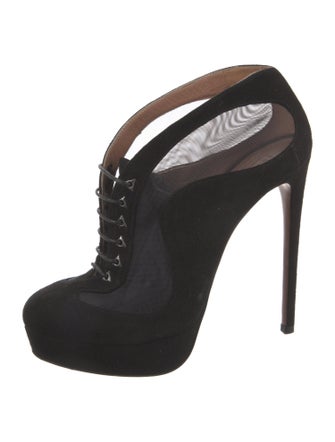 Alaïa Suede Mesh Accents Pumps