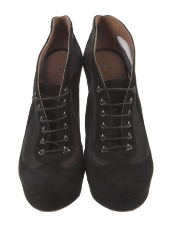 Alaïa Suede Mesh Accents Pumps